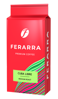Кава FERARRA CAFFE CUBA LIBRE МЕЛЕНА, вакуум 250г  1291 фото