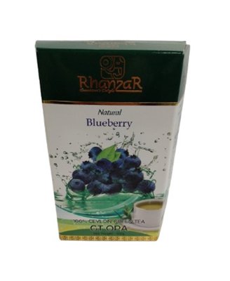 Чай "RHANZAR" зелений GP1 "BLUEBERRY" 100гр 3369 фото