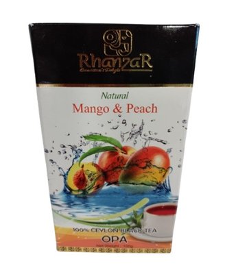 Чай "RHANZAR" чорний OPA "MANGO-PEACH" 100гр 3363 фото