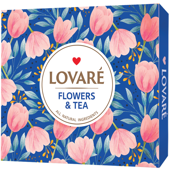 Колекція чаю Lovare Flowers & Tea 12 видів по 5 шт 679 фото