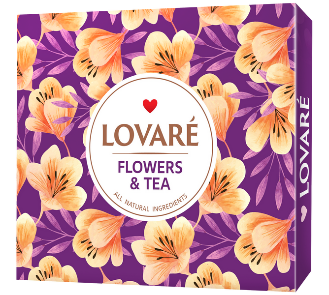 Коллекция чая Lovare Flowers & Tea 12 видов по 5 шт 679 фото