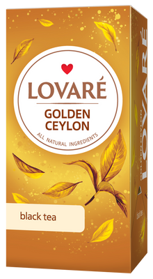 Чай Lovare GOLDEN CEYLON TEA чер. 24 пакетів 5388 фото