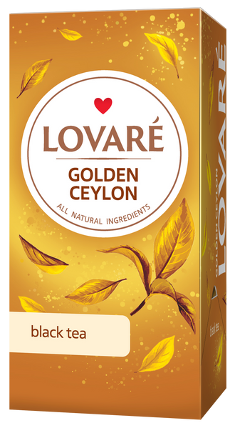 Чай Lovare GOLDEN CEYLON TEA чер. 24 пакетів 5388 фото