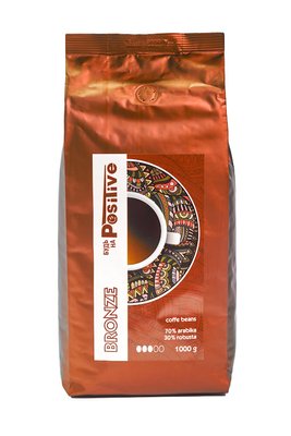 Кофе зерновой Будь на Positive Bronze 70%\30% 1 кг 4314 фото