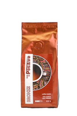Кофе зерновой Будь на Positive Bronze 70%\30% 250 г 4462 фото