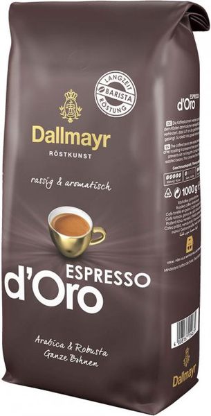 Кава в зернах Dallmayr Espresso D'ORO 1 кг. 4176 фото