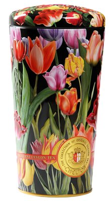 Чай Chelton Ваза Тюльпаны чорний з фруктами 100 г ж\б 1690 фото