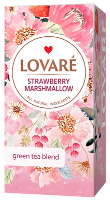 Чай Lovare Strawberry marshmallow 24 пакетів 5224 фото