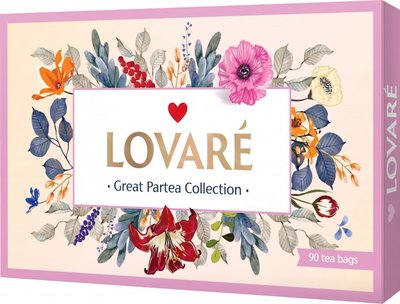 Колекція чаю Lovare Great Partea Collection Асорті 18 видів по 5 шт 1898 фото
