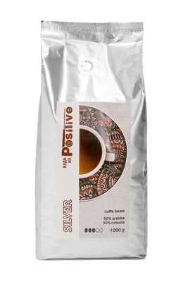 Кава зернова Будь на Positive Silver 50%\50% 1 кг 4316 фото