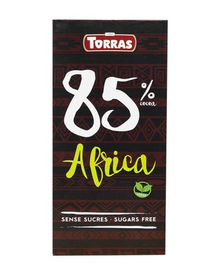 Шоколад Torras 85% какао Африка 100гр 12/шт 5347 фото