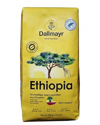 Кава в зернах Dallmayr Ethiopia 500 г 4570 фото