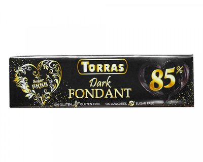Шоколад Torras чорний 85% какао 300гр 15/шт 5349 фото