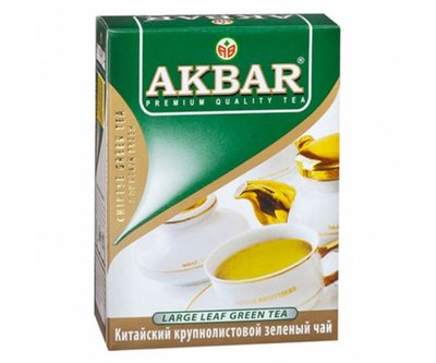 Чай AKBAR зеленый крупнолистовой 100 г 1740 фото