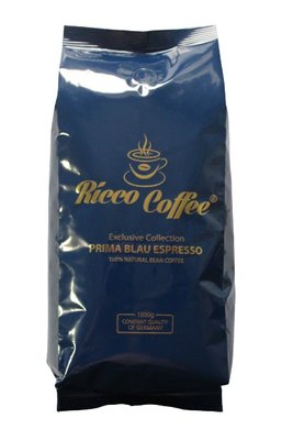 Кофе зерновой Ricco Coffee Prima Blau Espresso Italiano 10%/90% 1 кг 5370 фото