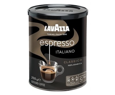 Кофе молотый Lavazza Espresso Italiano 250г. в металлической банке 4280 фото