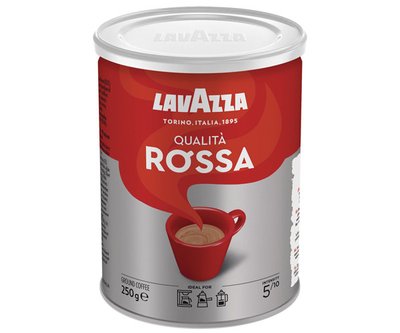 Кава мелена Lavazza Rossa 250г. в металевій банці 2730 фото