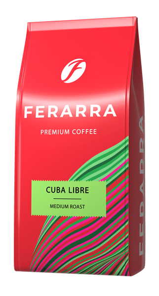 Кава FERARRA CAFFE CUBA LIBRE з клапаном 1кг. зерно 2830 фото