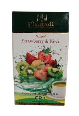 Чай "RHANZAR" зелений GP1 "STRAWBERRY & KIWI" 100гр 3362 фото