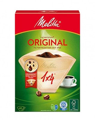 Фільтр-пакети для кави Melitta Original 1*4/ 40штук 2643 фото