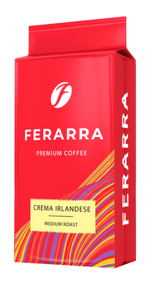 Кава FERARRA CAFFE CREMA IRLANDESE мелена, вакуум 250г 1087 фото