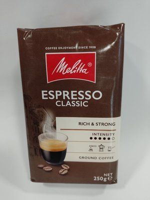 Кава мелена Melitta Espresso Сlassic 250г 544 фото