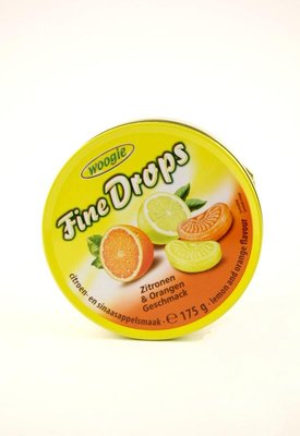 Льодяники Woogie Fine Drops зі смаком лимона та апельсина 200г 511 фото