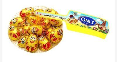 Шоколад молочный Only Золотые птенцы (сетка) 84г 6114 фото