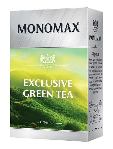 Чай МОНОМАХ EXCLUSIVE GREEN TEA, лист, 90г 4915 фото