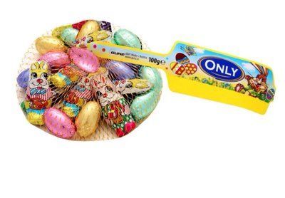 Шоколад молочный Only Зайчики и Яйца (сетка) 84г 6115 фото