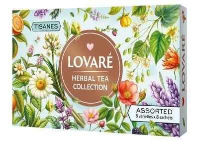 Набор &laquo;Коллекция чаев LOVARE HERBAL TEA COLLECTION&raquo; (8 видов по 8 пакетиков) 5492 фото