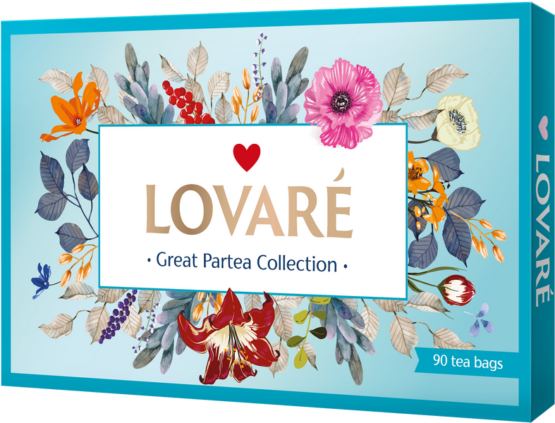 Колекція чаю Lovare Great Partea Collection Асорті 18 видів по 5 шт 1898 фото