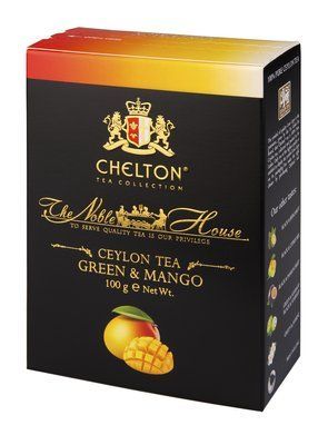 Чай Chelton Благородный дом зеленый листовой чай из манго "Green with Mango" 100 г 3689 фото