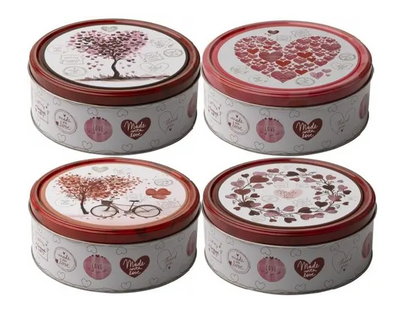 Печенье сливочное Hearts Danish Butter Cookies 150г в ж/б 26 фото