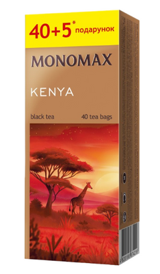Чай МОНОМАХ KENYA 45п., чай черный байховый кенийский мелкий 4905 фото