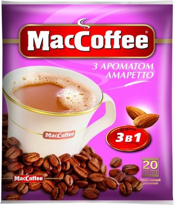 Кофейный напиток MacCoffee 3в1 Амаретто 20 пак 970 фото