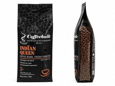 Кофе Coffeebulk Indian Queen 1kg 90%/10% +чашка 3207 фото