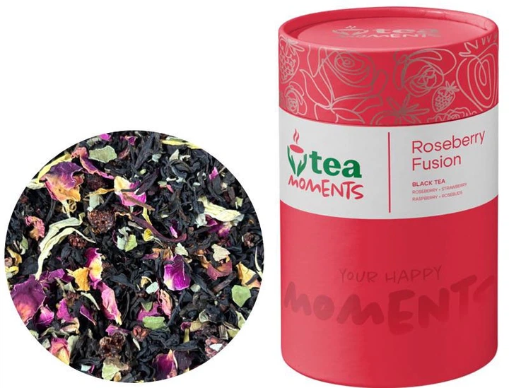 Чай чорний Tea Moments Roseberry Fusion 70 г "Розово-ягодный фьюжн "  6120 фото