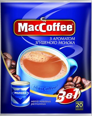 Кофейный напиток MacCoffee 3в1 Сгущенка 20 пакетов 1516 фото