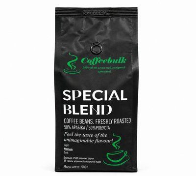 Кофе Coffeebulk Special Blend 500g 50%/50% зерно 3246 фото