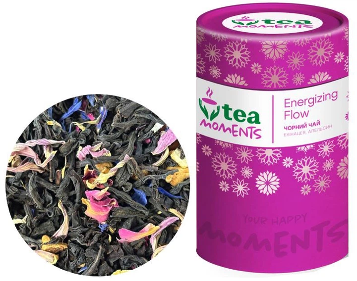 Чай чорний Tea Moments Energizing Flow 70 г "Енергійний Потік" 6123 фото