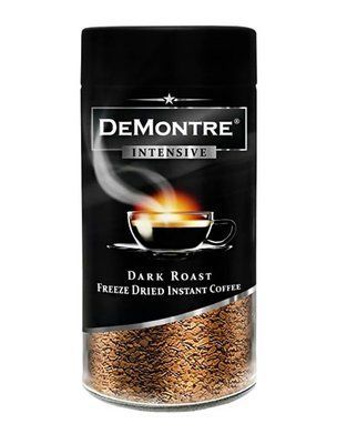 Кофе растворимый DeMontre Intensive в стеклянной банке 200г 1396 фото